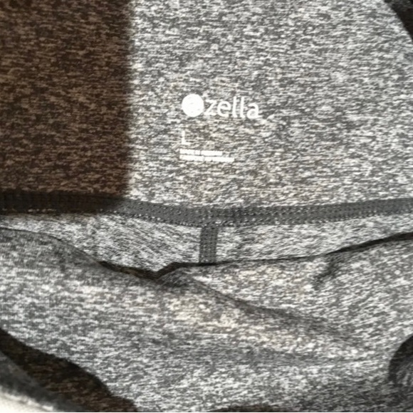 Zella Sun Salutation Grey/White Mesh Leggings - Large - Picture 2 of 2